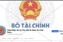 Trang facebook giả mạo Bộ Tài chính.