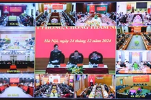 Hội nghị trực tuyến toàn quốc sơ kết 05 năm thực hiện Luật Phòng, chống tham nhũng. Ảnh: thanhtra.gov.vn