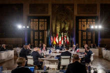 Bộ trưởng Nhóm các nước công nghiệp phát triển (G7) họp tại thành phố Pescara của Italia. Ảnh: Reuters
