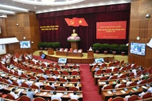 Tổng Bí thư Nguyễn Phú Trọng phát biểu tại Hội nghị tổng kết 10 năm công tác phòng, chống tham nhũng, tiêu cực giai đoạn 2012-2022, ngày 30/6/2022 Ảnh Đăng Khoa