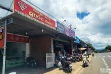 Tiệm kinh doanh bạc Quốc Bảo tại thành phố Bảo Lộc, Lâm Đồng bị trộm nhiều trang sức giá trị.