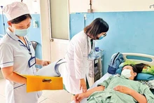 Bệnh nhân điều trị tại Bệnh viện đa khoa khu vực Hóc Môn. 