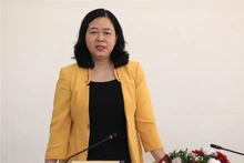 Bí thư Trung ương Đảng, Trưởng Ban Dân vận Trung ương Bùi Thị Minh Hoài. (Ảnh: TTXVN)