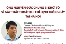 Ông Nguyễn Đức Chung bị khởi tố liên quan vụ trồng cây xanh tại Hà Nội