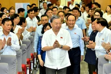 Tổng Bí thư Tô Lâm và các đại biểu dự hội nghị. (Ảnh: ĐĂNG KHOA)