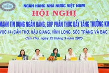 Hội nghị Đẩy mạnh tín dụng ngân hàng nhằm góp phần tăng trưởng kinh tế Khu vực 14. (Ảnh: VGP)