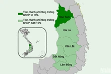 [Infographic] Mục tiêu tăng trưởng GRDP năm 2025 của các tỉnh, thành phố vùng Tây Nguyên