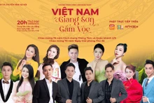 Các nghệ sĩ tham gia chương trình "Việt Nam giang sơn gấm vóc".
