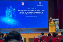 PGS,TS Nguyễn Lân Hiếu, Giám đốc bệnh viện Đại học Y Hà Nội phát biểu tại hội nghị