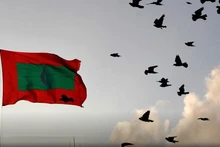 Quốc kỳ Cộng hòa Maldives. (ẢNH: REUTERS) 