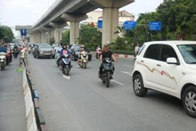 Việc thực hiện phân làn trên đường Nguyễn Trãi bước đầu đã có những chuyển biến tích cực. 