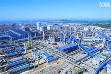 Khu liên hợp sản xuất gang thép Hòa Phát Dung Quất tại Khu kinh tế Dung Quất (Quảng Ngãi).