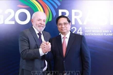Thủ tướng Phạm Minh Chính và Tổng thống Brazil Luiz Inácio Lula da Silva. Ảnh tư liệu: Dương Giang/TTXVN