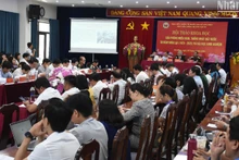 Các đại biểu trình bày tham luận tại hội thảo khoa học “Giải phóng miền nam, thống nhất đất nước 50 năm nhìn lại (1975-2025) và bài học kinh nghiệm". (Ảnh: ANH ĐÀO)