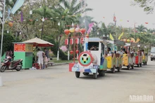 Người dân, du khách tham quan Công viên 29 Tháng 3. (Ảnh: ANH ĐÀO)