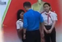 Hình ảnh vụ việc được cắt từ đoạn video đăng tải trên mạng xã hội sáng 11/4.