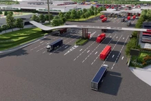 Phối cảnh khu trung chuyển Viettel logistics 3.300 tỉ đồng tại Khu kinh tế cửa khẩu Đồng Đăng - Lạng Sơn (Ảnh do Tập đoàn Viettel cung cấp)