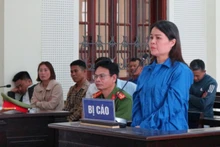 Bị cáo Trần Thị Thủy tại phiên tòa.