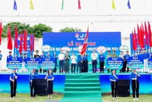 Nghi thức phát động Chiến dịch Thanh niên tình nguyện hè năm 2024. 