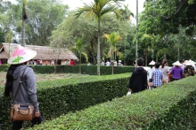 Khu Di tích lịch sử quốc gia đặc biệt Kim Liên (huyện Nam Đàn, tỉnh Nghệ An), quê hương của Chủ tịch Hồ Chí Minh là điểm đến của đông đảo nhân dân, du khách mỗi dịp lễ, Tết.