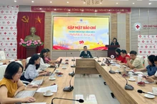 Toàn cảnh buổi gặp mặt báo chí. 