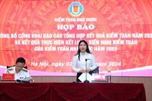 Quang cảnh họp báo.