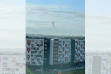 Khói trên bầu trời ngoại ô Moskva. (Ảnh: RIA Novosti)