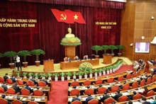 Phiên khai mạc Hội nghị Trung ương lần thứ 9, khóa XIII. (Ảnh: Trí Dũng/TTXVN)