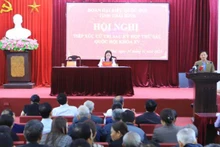 Quang cảnh buổi tiếp xúc cử tri tại tỉnh Thái Bình. (Ảnh Thế Duyệt)