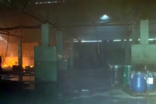 Hiện trường vụ cháy.
