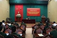 Toàn cảnh họp báo.