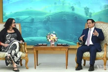 Thủ tướng Phạm Minh Chính tiếp Bộ trưởng Khoa học, Công nghệ và Đổi mới, Chủ tịch Đảng Cộng sản Brazil Luciana Santos.