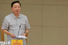 Phó Thủ tướng Trần Hồng Hà phát biểu chỉ đạo tại cuộc họp. (Ảnh: Diệp Trương/TTXVN)