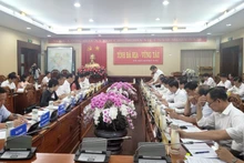 Toàn cảnh buổi làm việc.