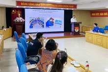 Toàn cảnh lễ khai mạc Chương trình tập huấn “Vai trò của thanh niên tham gia Tổ công nghệ số cộng đồng và tuyên truyền chuyển đổi số”.