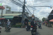 Khu vực chợ Thanh Hóa, nơi các đối tượng hẹn nhau để giải quyết mâu thuẫn.
