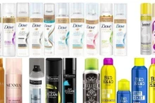 Một số sản phẩm dầu gội khô bị thu hồi tại Canada. (Ảnh: Unilever)