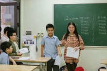Các bạn học sinh tham gia kỳ thi khảo sát đánh giá năng lực. 