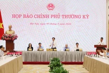 Quang cảnh buổi họp báo. (Ảnh: VGP)