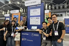 Start-up Việt tham gia Triển lãm công nghệ InnovFest x Asia 2024 tại Singapore. (Ảnh KỲ DUYÊN)