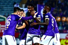 Đội Hà Nội FC thắng Thể Công Viettel với tỷ số 2-0. (Ảnh TRẦN HẢI)