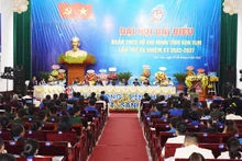 Toàn cảnh Đại hội Đại biểu Đoàn Thanh niên Cộng sản Hồ Chí Minh tỉnh Kon Tum lần thứ XV, nhiệm kỳ 2022-2027.