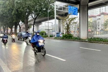 Khu vực Hà Nội có mưa phùn. Ảnh: ĐT