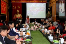 Đồng chí Trương Thị Mai phát biểu chúc mừng Hội Người cao tuổi Việt Nam.