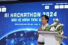 Ông Nguyễn Việt Trung, Phó Tổng giám đốc KDI Education phát biểu tại buổi lễ.