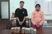 2 trong số các đối tượng cướp ngân hàng bị bắt giữ. (Ảnh: Công an cung cấp)