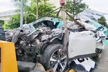 Hiện trường vụ tai nạn.