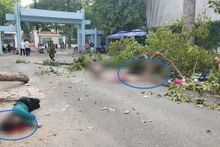 Hiện trường vụ tai nạn.