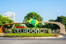 Dự án Khu Liên hiệp thể dục thể thao và dân cư Tân Thắng (quận Tân Phú) có nhiều sai phạm trong chỉ giới xây dựng ở một số khu. (Ảnh: celadoncitygamudaland.vn)