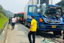 Hiện trường vụ tai nạn.
